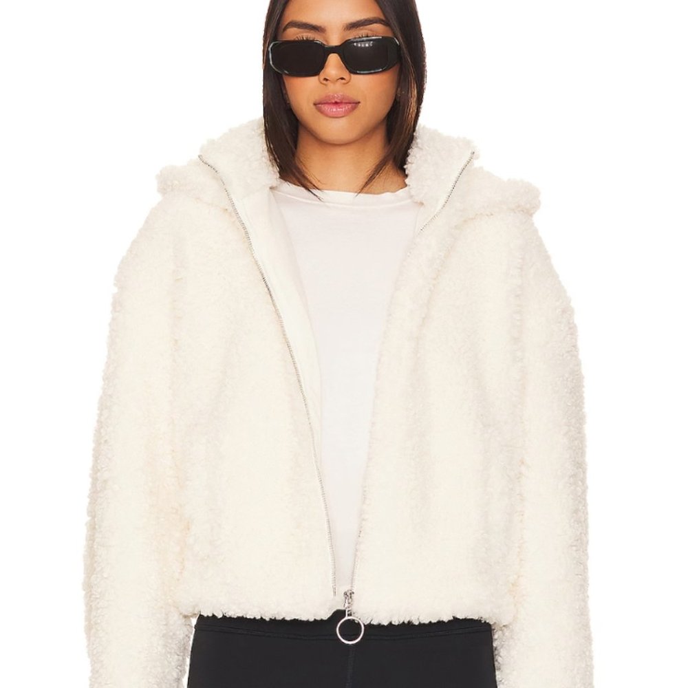 NWT WeWoreWhat Curly Sherpa Jacket